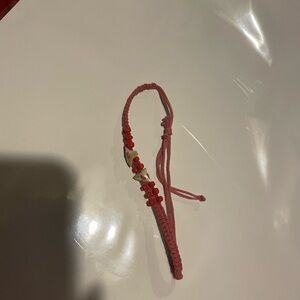 Pink Beaded Bracelet with Shark teeth